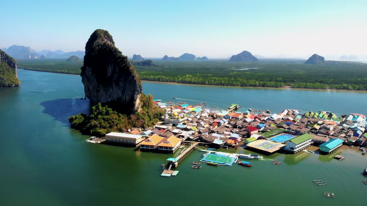 koh panyee, pueblo de pescadores musulmanes punto de referencia de tailandia