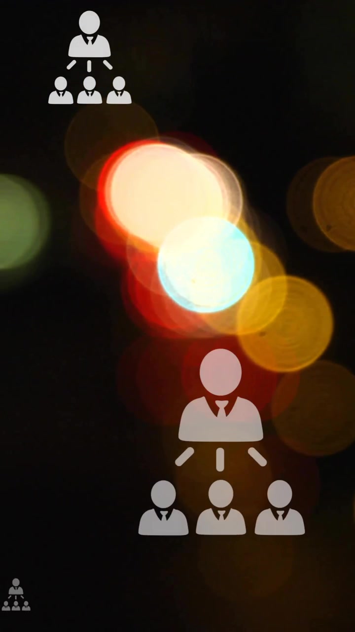Animation of profile icon flowcharts over high angle view of blurred vehicles moving on street