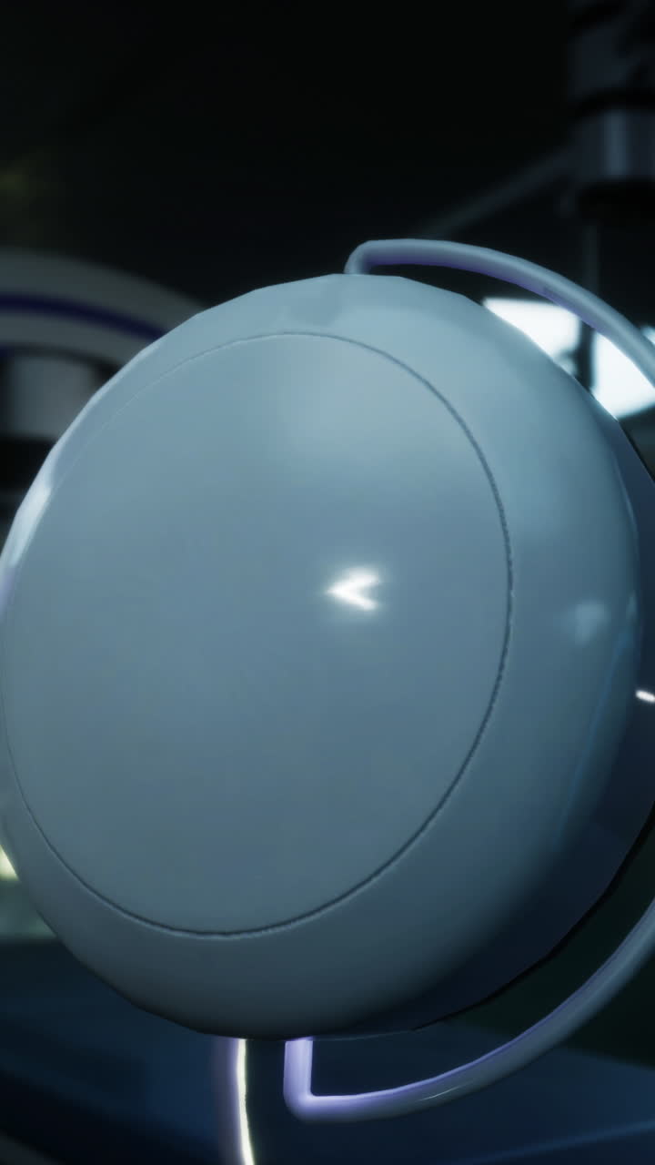 Advanced robotic equipment in a futuristic mars research facility