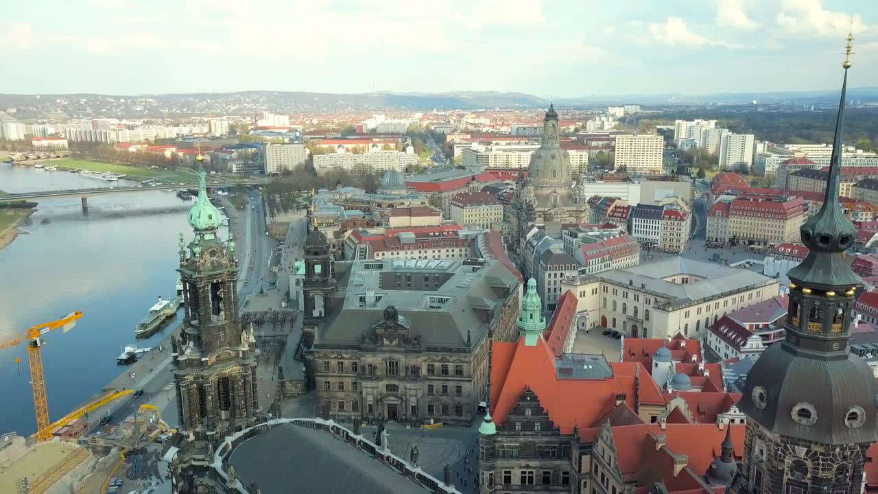 Vista aerea di Dresda, Germania