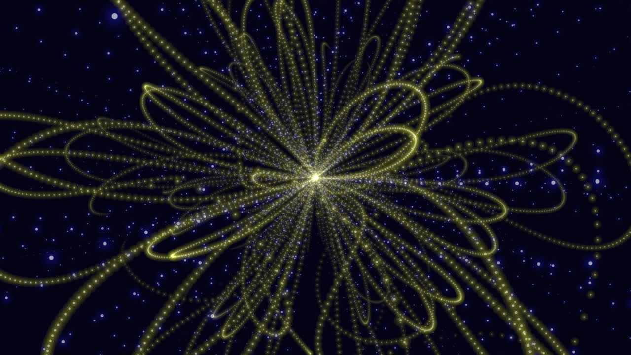 매혹적인 나선형, 매혹적인, 활기찬 불빛의 디스플레이