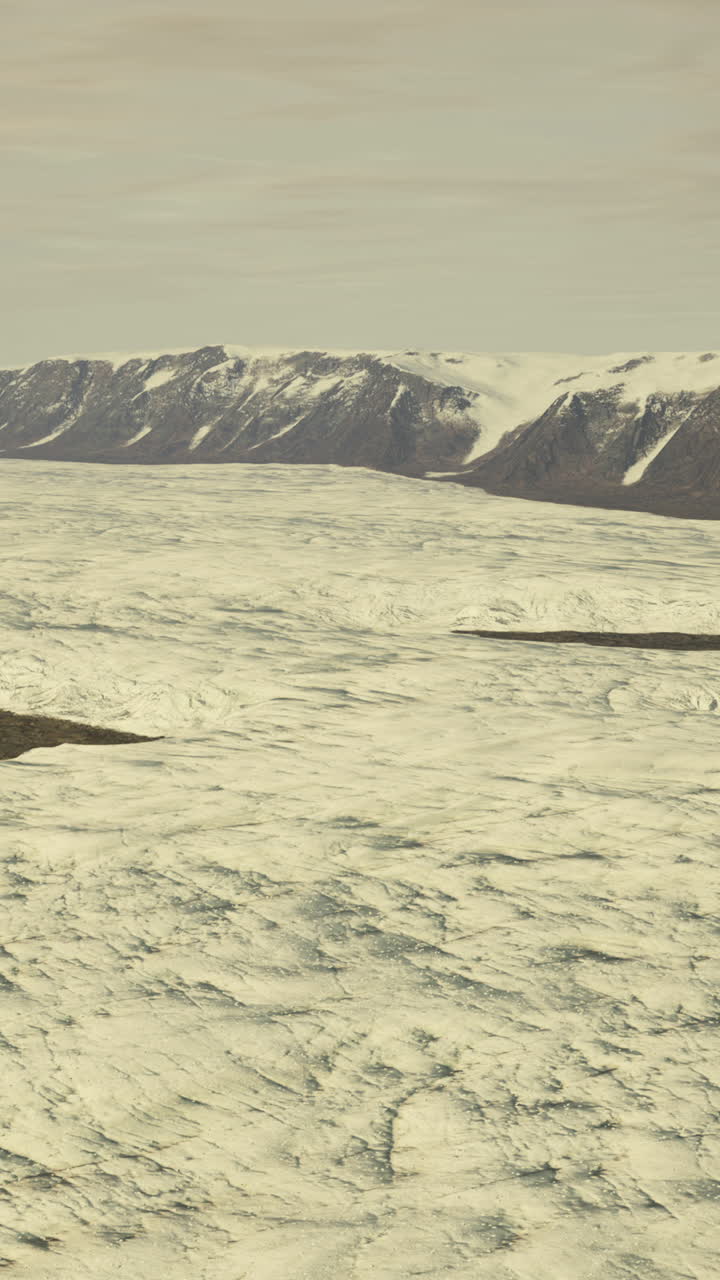 북극 이나 남극 의 빙하 의 공중 사진