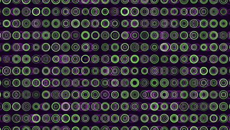 abstract green and purple circle pattern on black background for web design