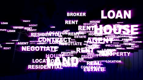 real estate keywords animation