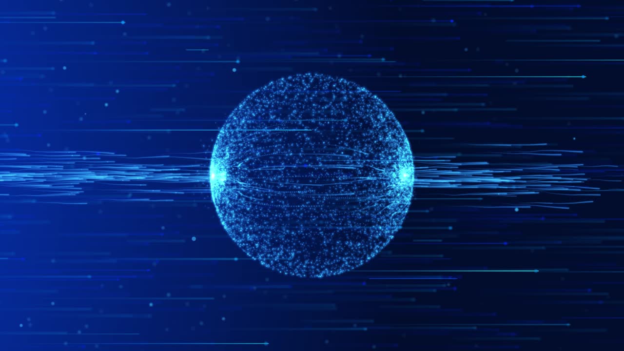 Global network connection World map point and line composition Loop Animation.