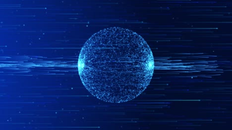 Global network connection World map point and line composition Loop Animation.