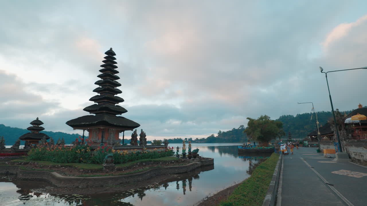 Pura Ulun Danu Beratan Temple on Beratan Lake, Bali, Indonesia