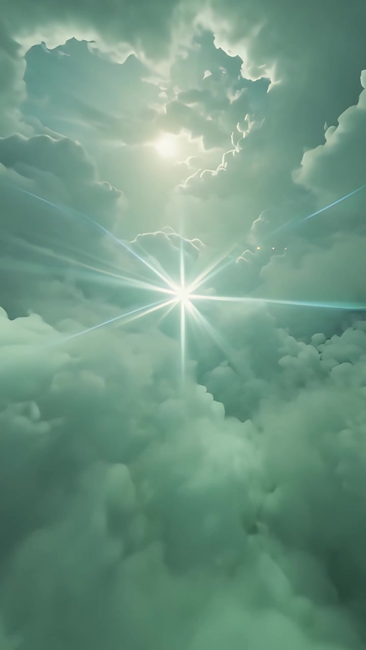 Sfondo per Adorazione 4K: Croce Cristiana e Luce Celeste
