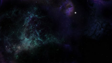 Vuelo-A-Través-Del-Espacio-Profundo-En-Nebulosa-Azul-4k