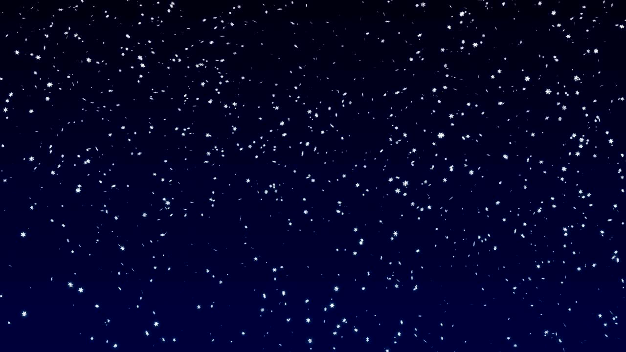 바람에 부드럽게 내리는 눈, 끊임없는 루프, 알파 채널을 포함합니다.