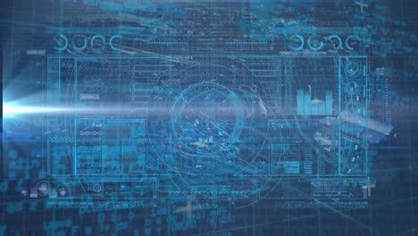 Animation-of-data-processing-over-glowing-computer-circuit-board