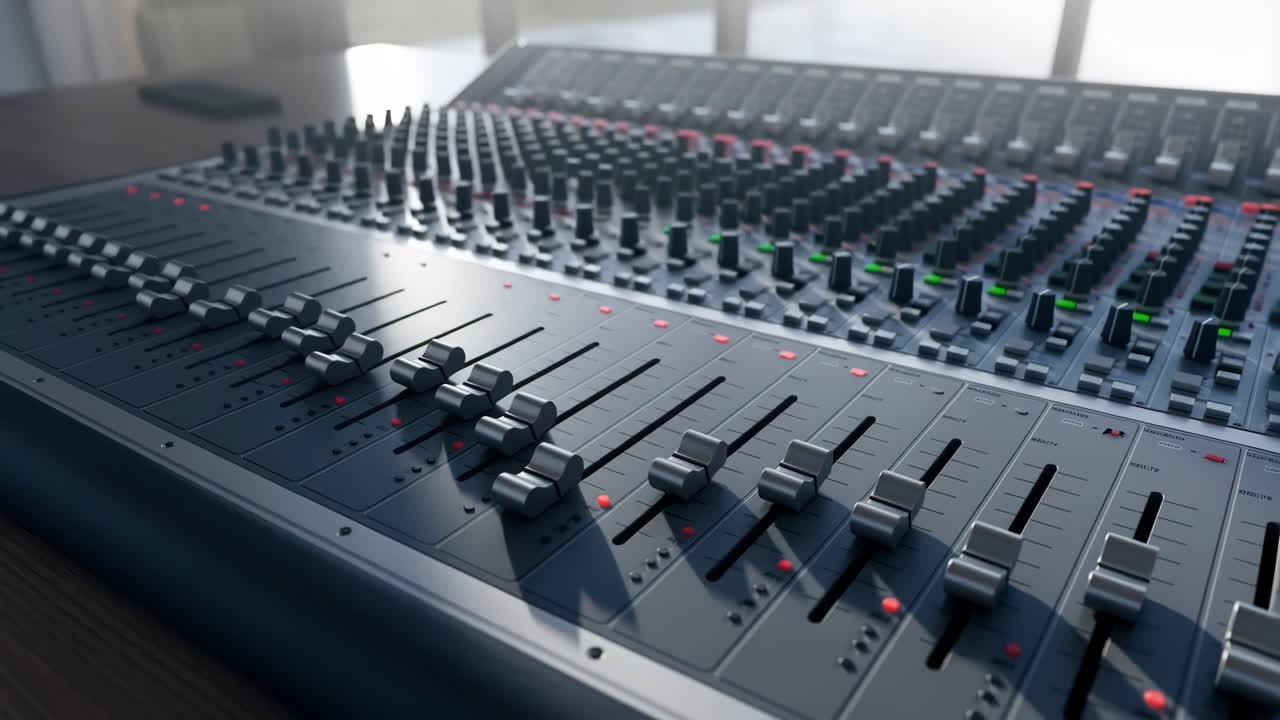 Professional Audio Mixing Console