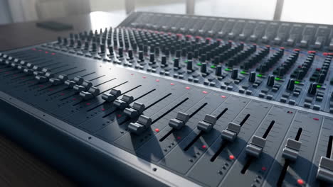 professional audio mixing console