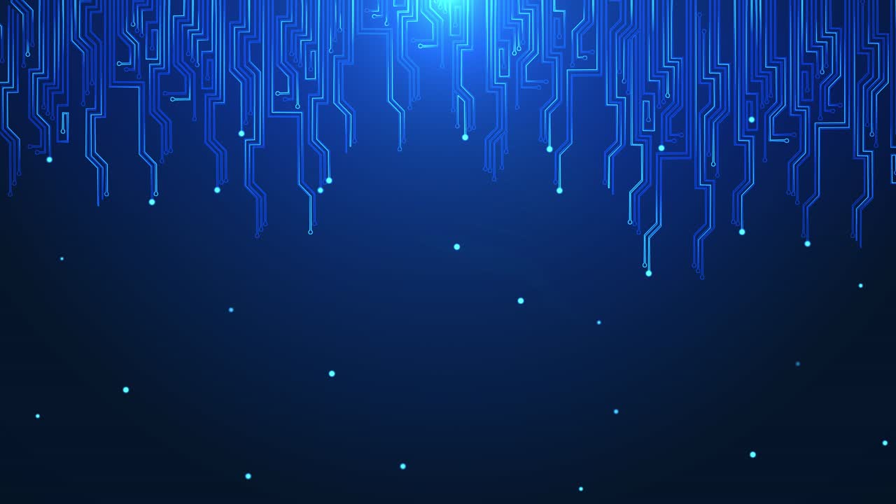4k seamless loop of printed circuit board pcb in motion animation deep learning modern computer