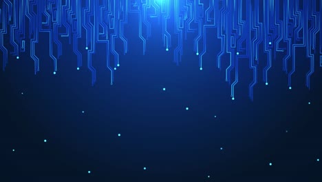 4k seamless loop of printed circuit board pcb in motion animation deep learning modern computer