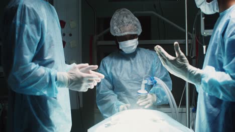 surgical team in operating room