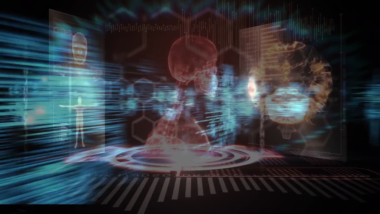 인체의 애니메이션, 분자 회전 및 데이터 처리