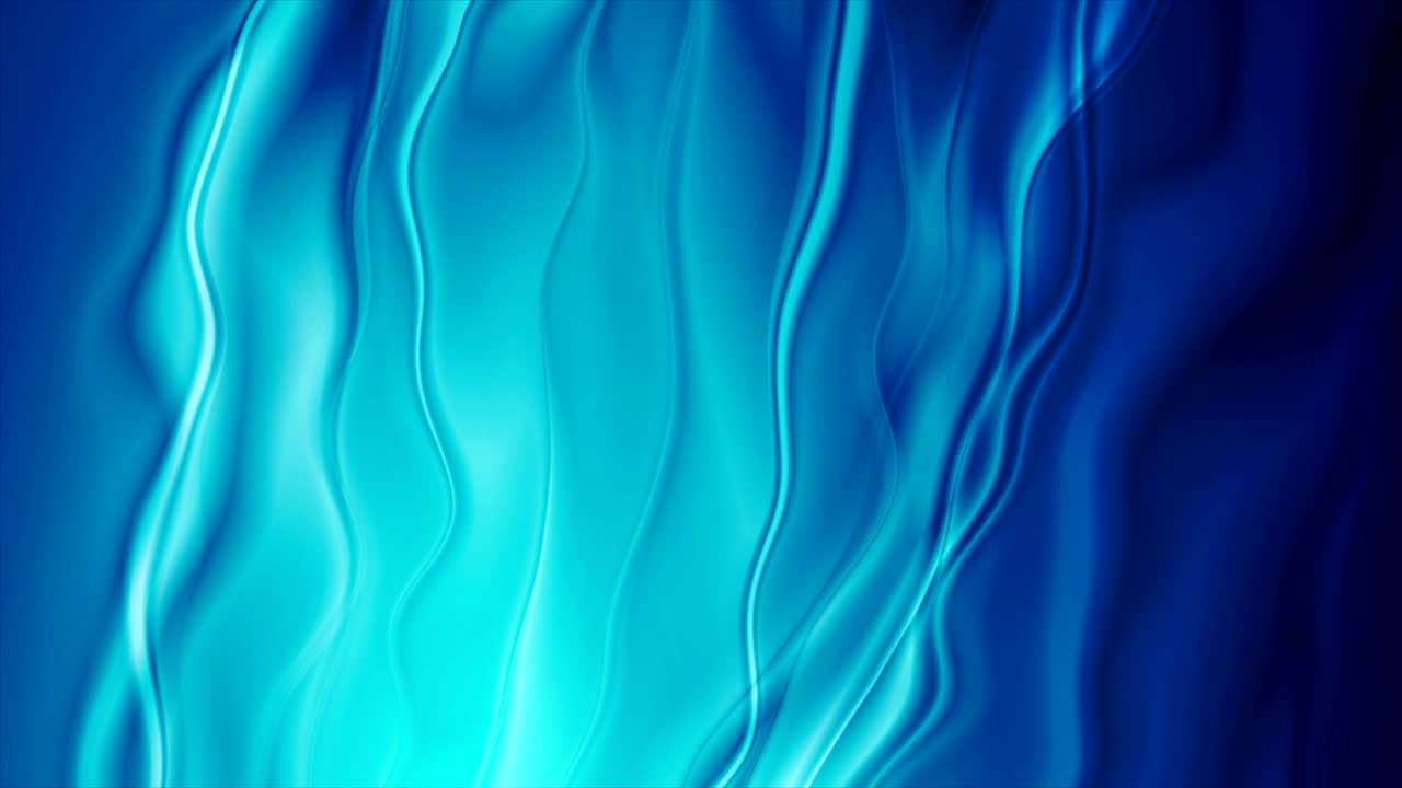 Deep blue abstract smooth waves video animation