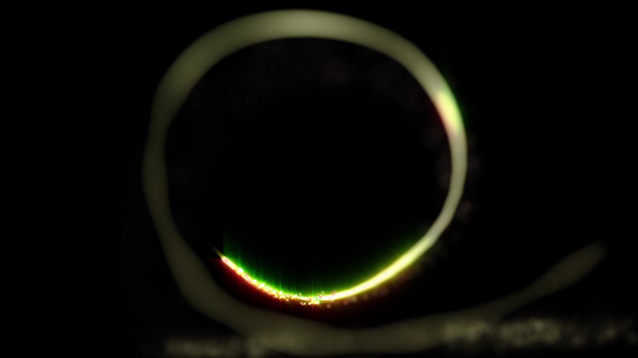 Christmas Transition Particles in Spiral Motion