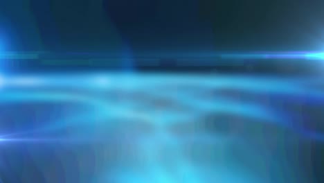 animación de un punto brillante con rastros de luz sobre fondo azul