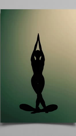 yoga pose silhouette