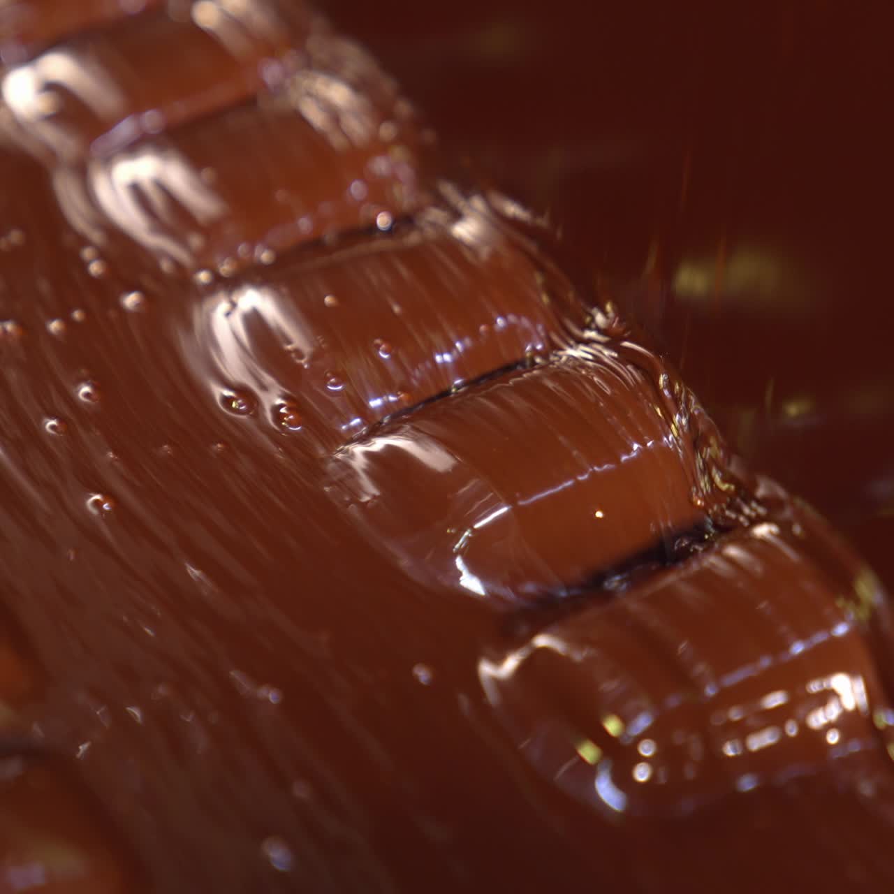 Chocolate being made