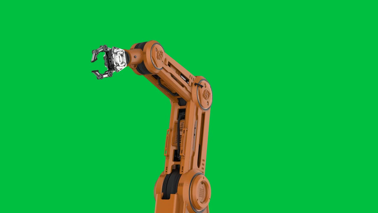 el brazo robótico aislado