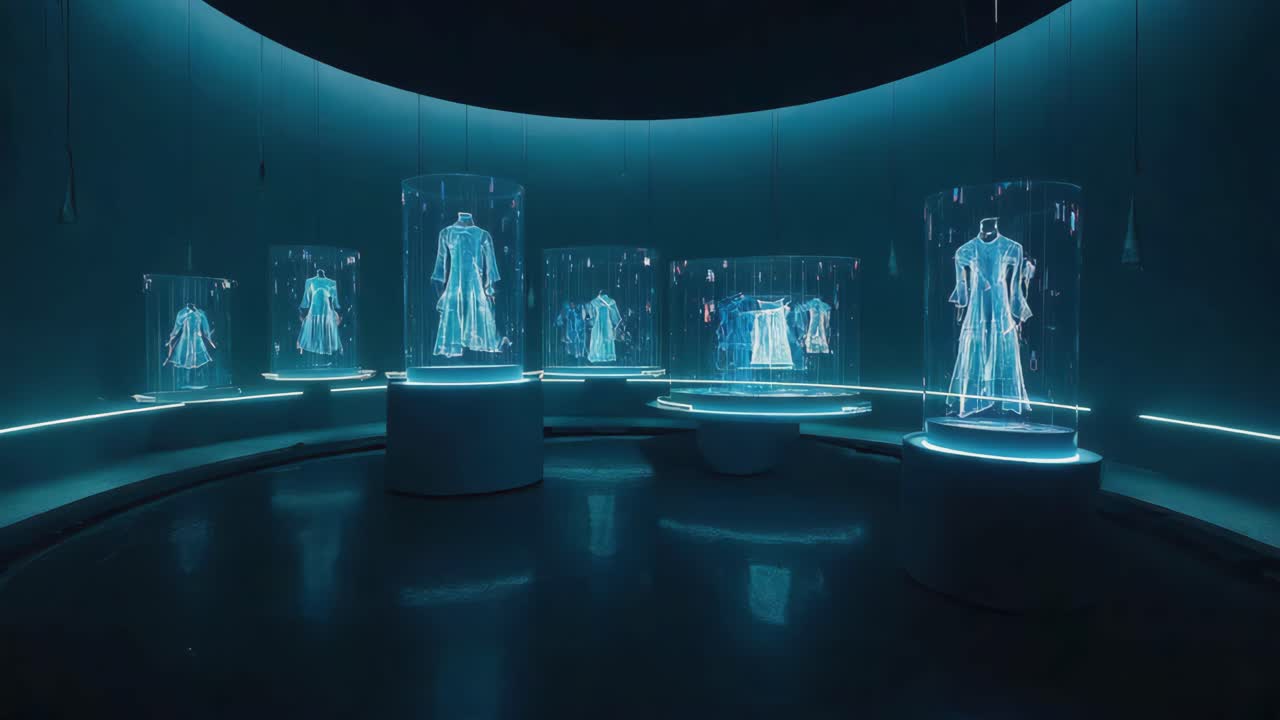Futuristic Fashion Hologram Exhibit