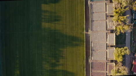 aerial view of a football stadium
