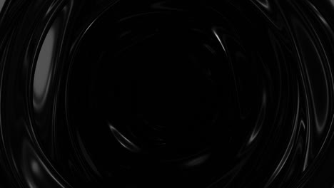 dunkle oberfläche mit reflexionen. glatter minimaler schwarzer wellenhintergrund. verschwommene seidenwellen-animationsschleife. minimale weiche graustufenwellenfluss. 4k uhd