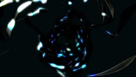 abstract loopable background with gold dark energy. v13