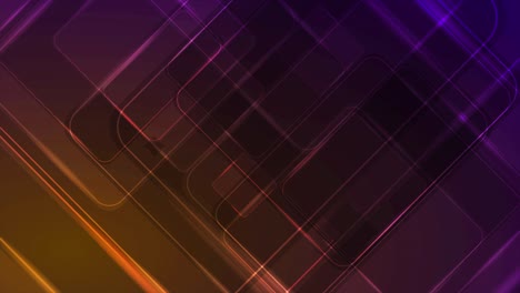 abstracto naranja púrpura brillante tecnología geométrica video animación