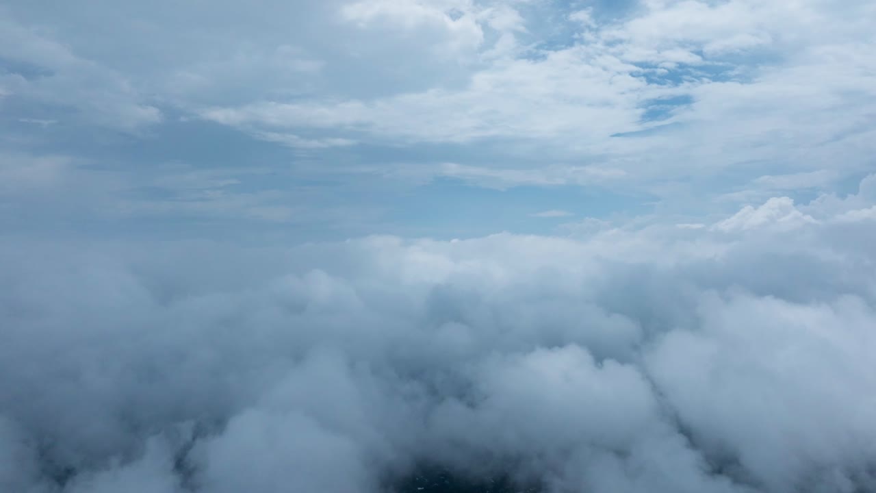 DRONE : DOLLY IN SLOW SHOT OF GENERIC CLOUDS AND SKY