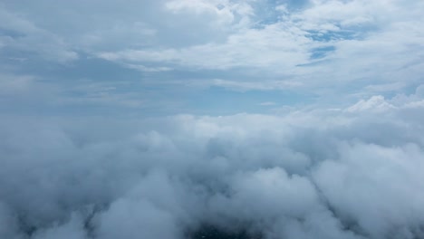drone : dolly in slow shot of generic clouds and sky
