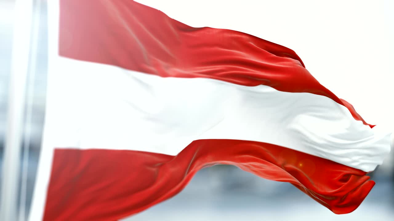 오스트리아의 발은 느리게 흔들리고, 가까이에서 발을 흔들고, 끊임없는 루프입니다.