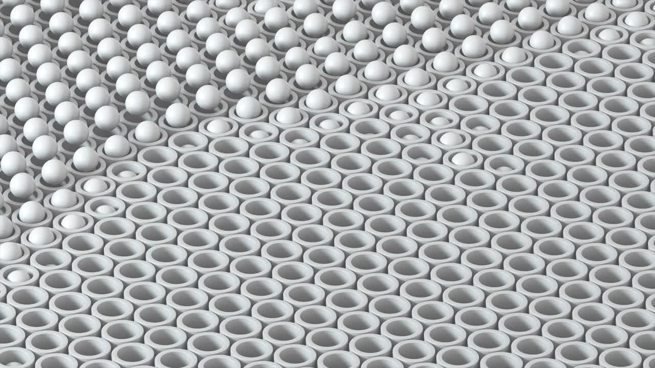 белые сферы в трубках петли