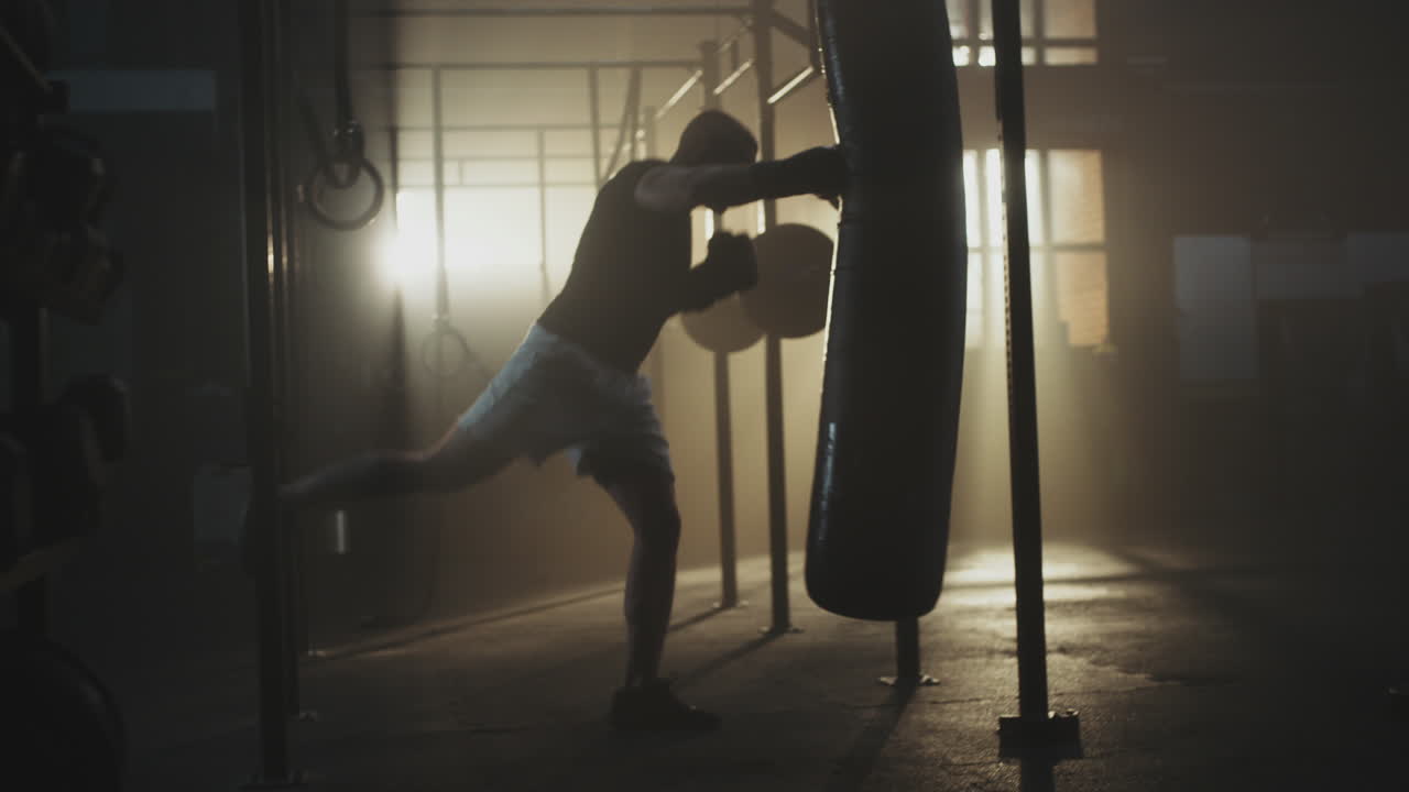 sesión de entrenamiento de boxeo
