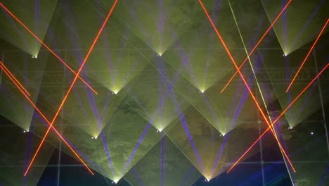triangular shaped projection of lights