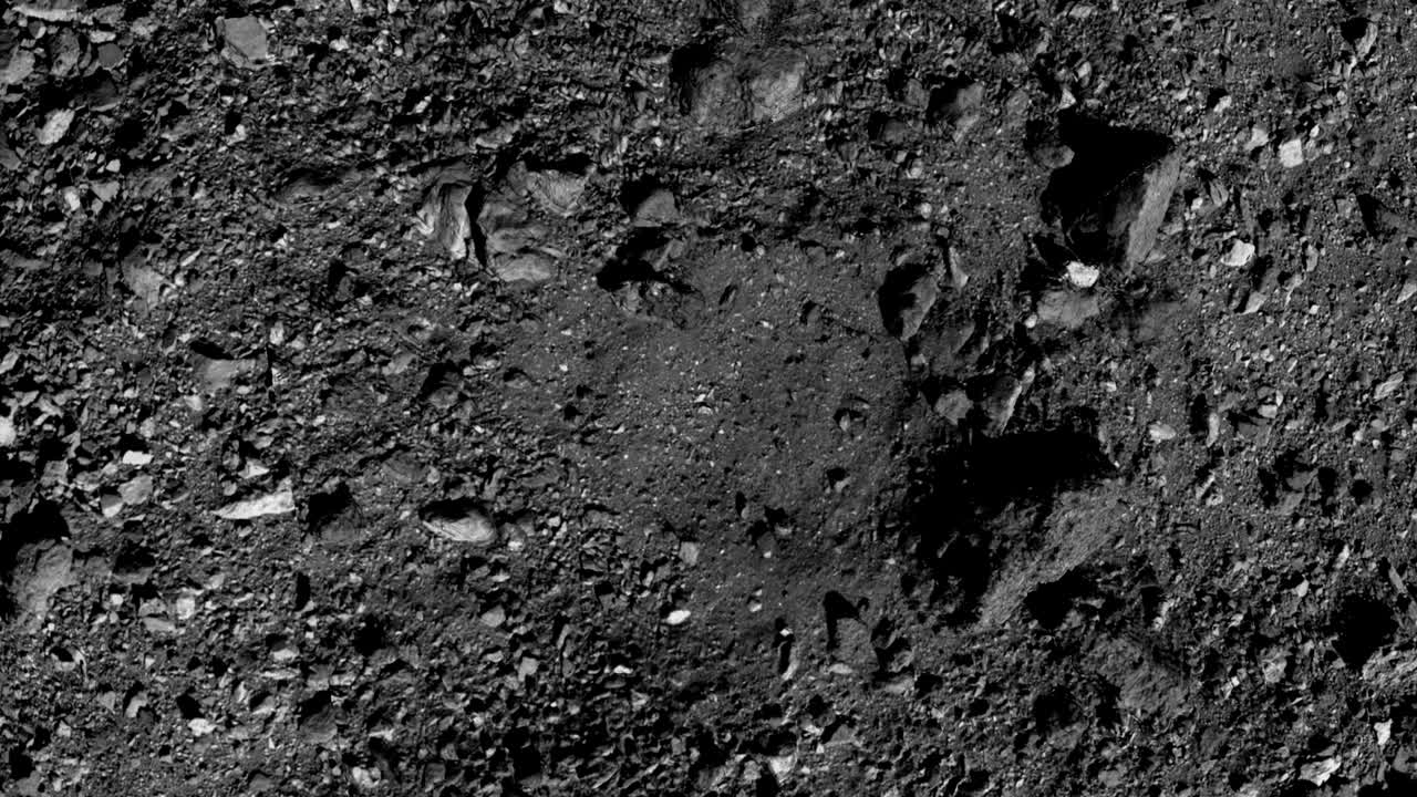 imágenes de la misión osirisrex vigilancia de bajo nivel del sitio de muestra del ruiseñor