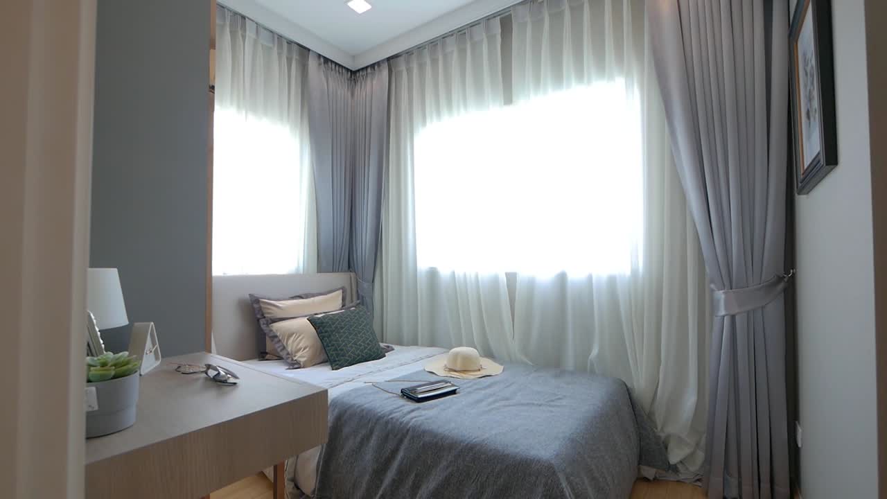 Stylish Single Bed Room Decoration with Natural Light