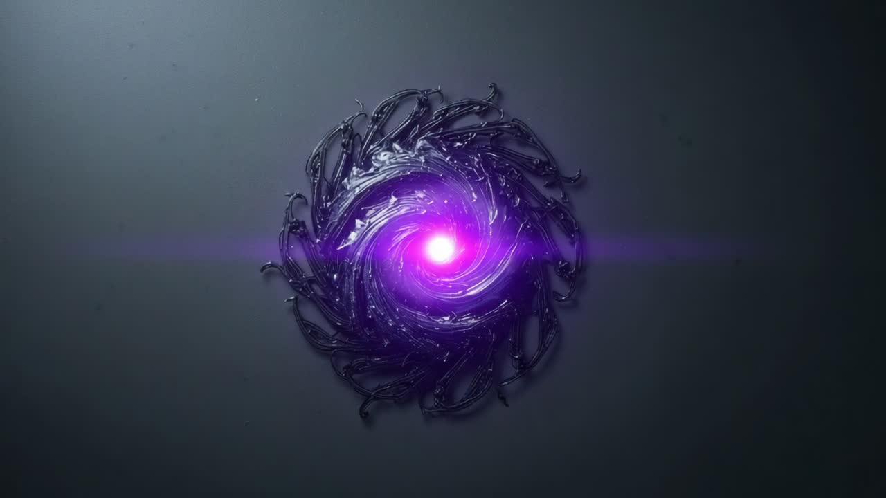 Abstract Purple Energy Swirl