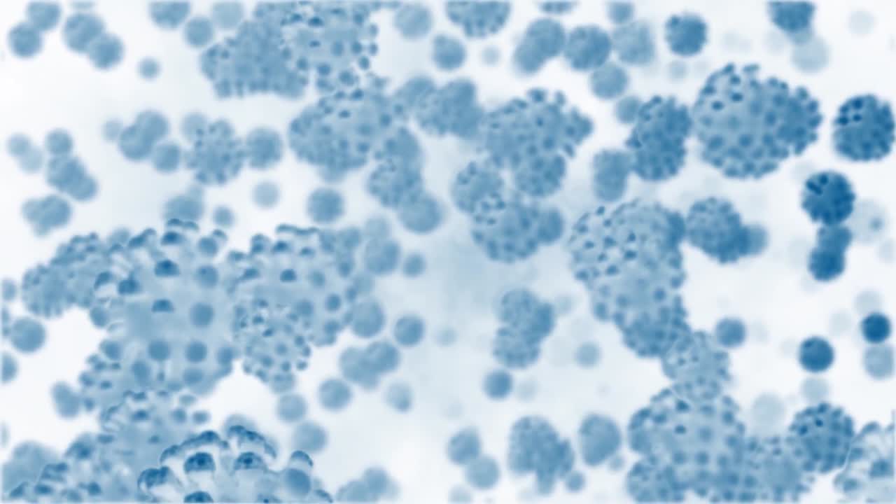 fondo de movimiento de animación de coronavirus