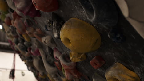 climbing wall with holds
