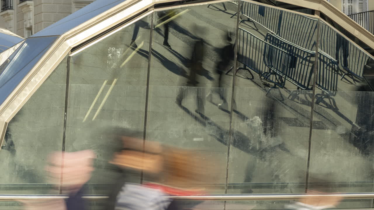 Timelapse of the madrid central street scene