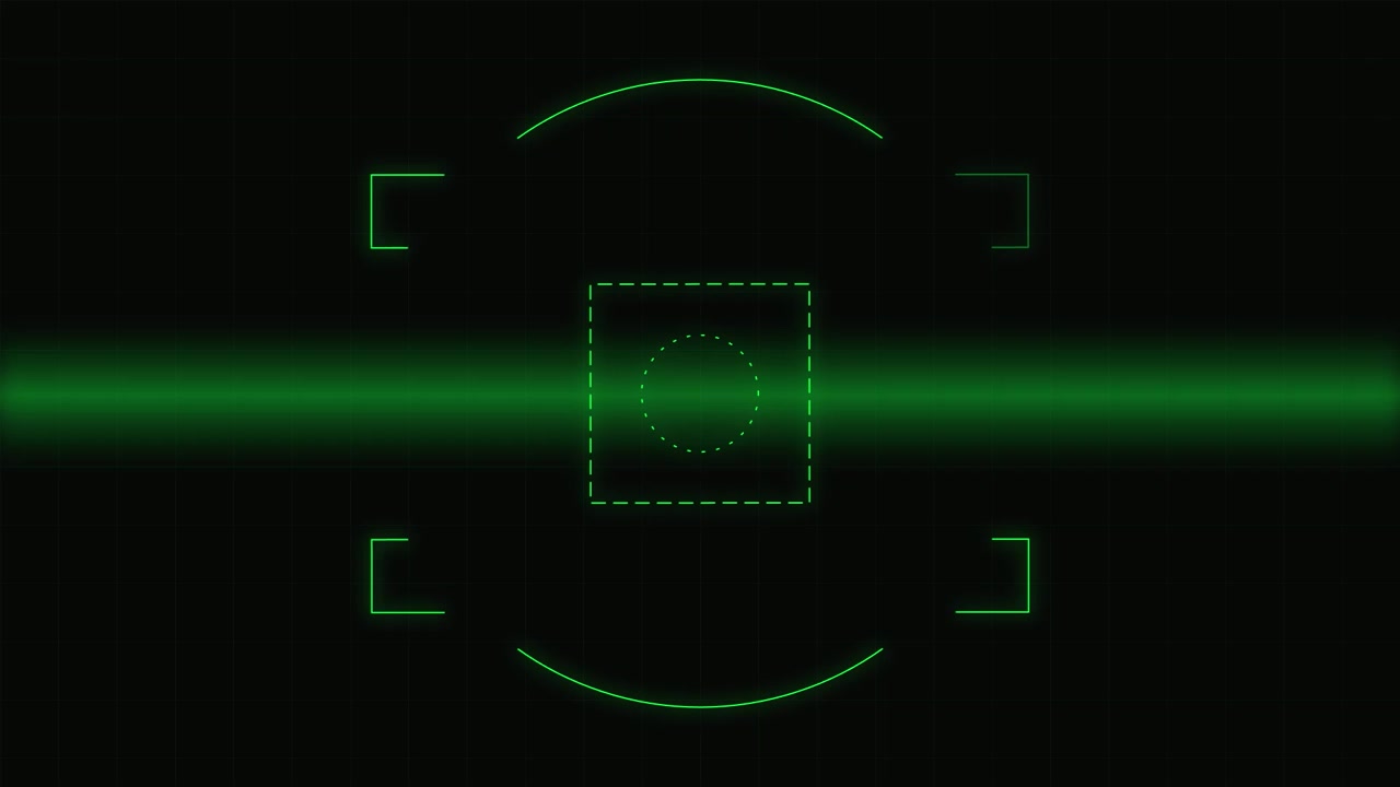 Digital Green Scanning Interface with Moving Horizontal Laser Line