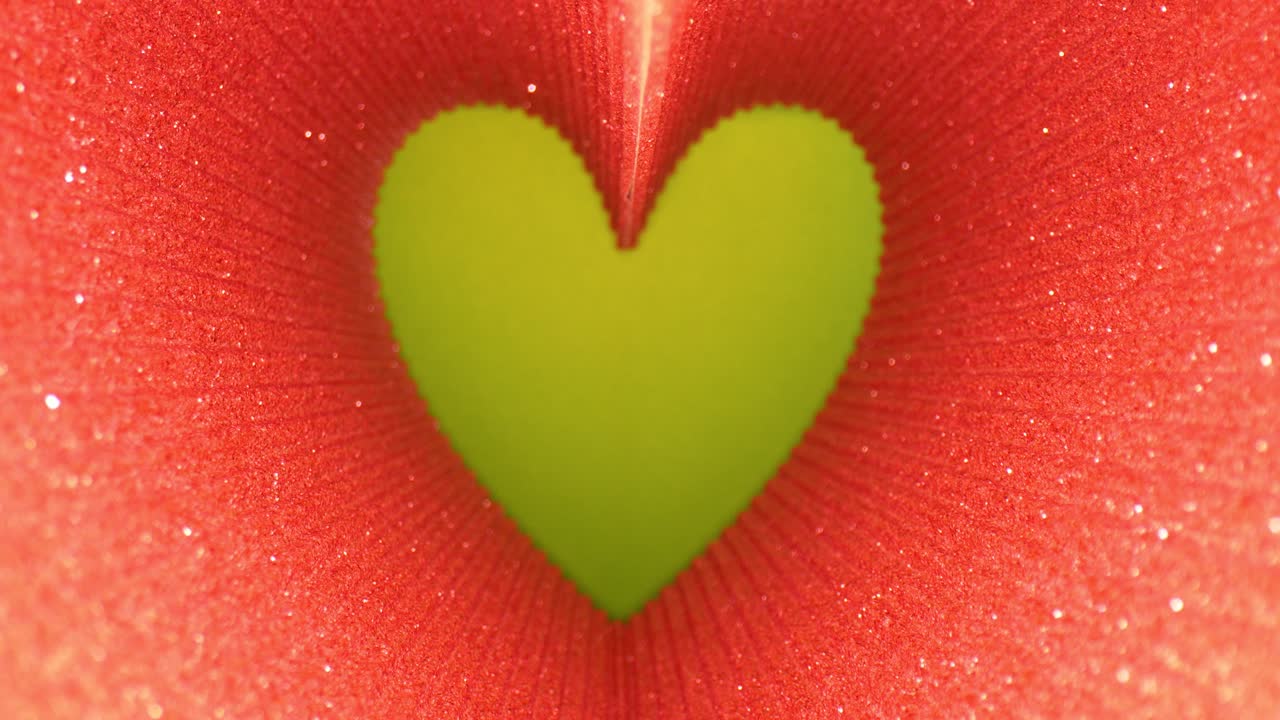fondo de arte del día de san valentín, brillo rosado en forma de corazón, pantalla verde llave croma