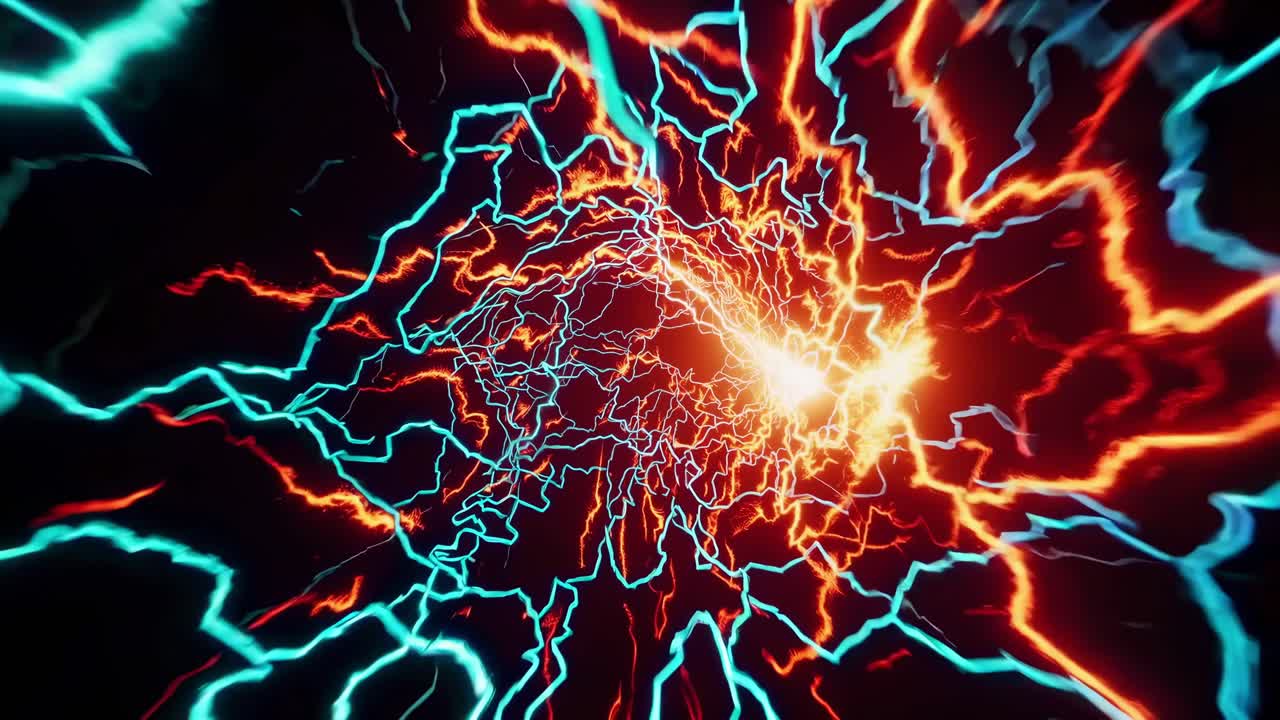 Abstract Lightning Energy Tunnel
