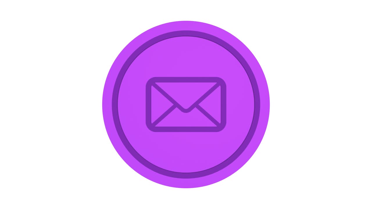 el icono de la letra 3d, el color púrpura, el canal alfa.