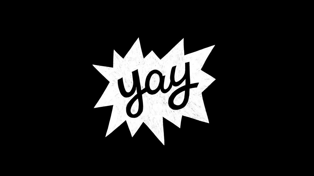 알파와 함께 yay chalkboard-quicktime prores