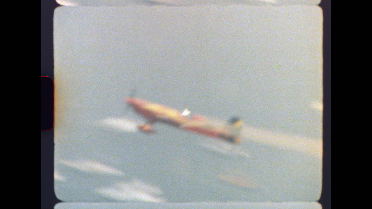 Vintage Film Aerobatic Plane